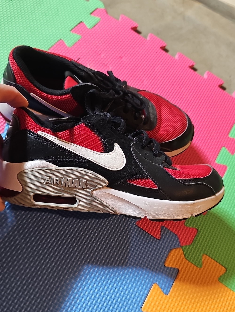 Nike Kids Red, Black & White Air Max Sneakers